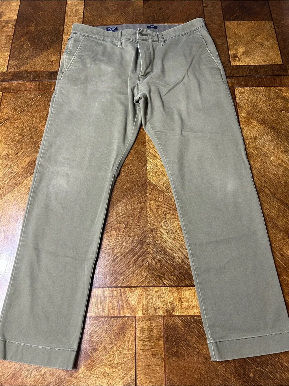 J. Crew Olive-Taupe Chino Pants